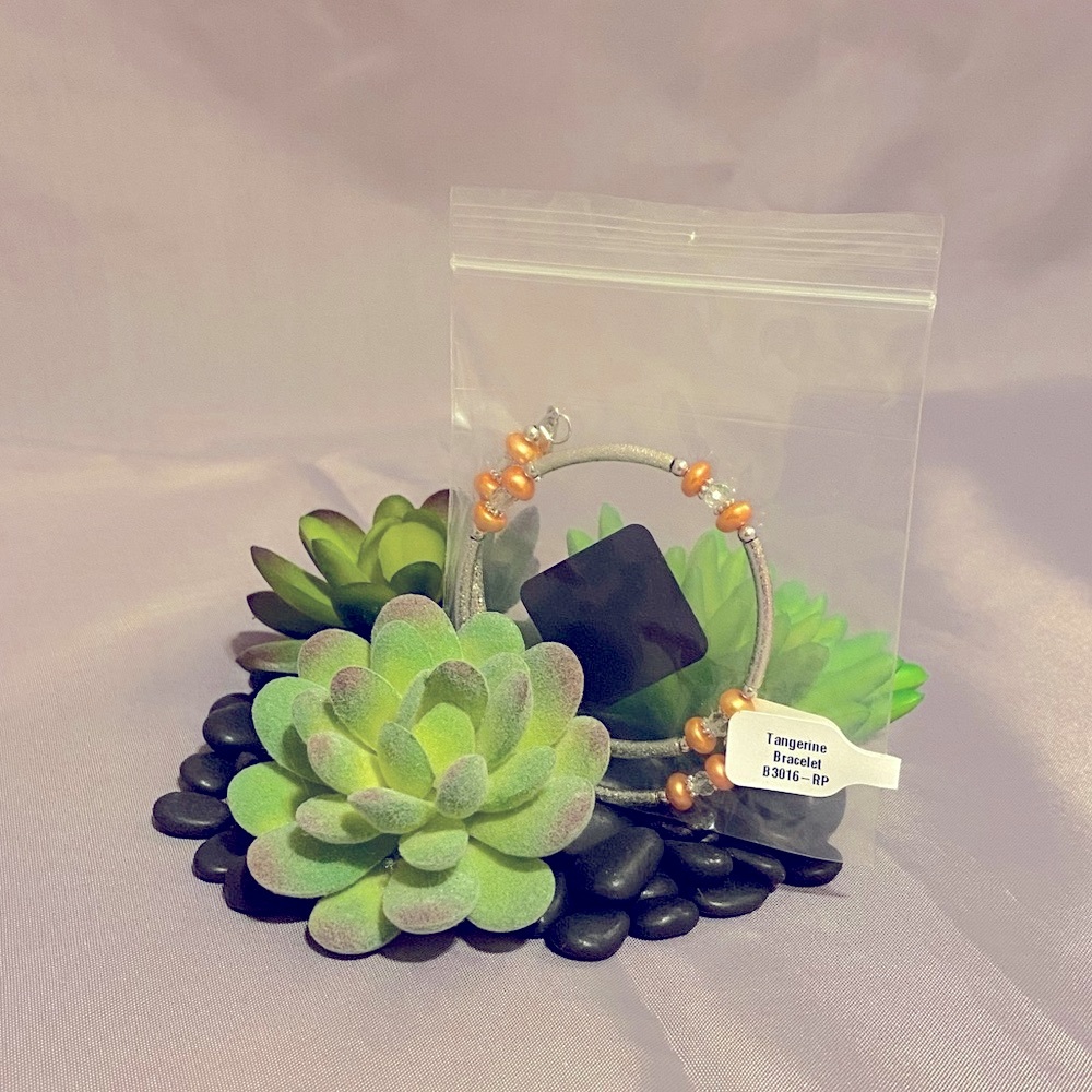 NEW Vantel Pearl Co. Tangerine Wrist Candy Wrap Bracelet